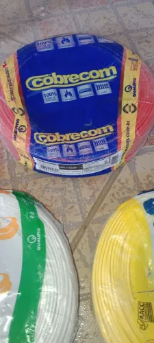 Cabo flexível origina,l peças lacrada 100% cobre, com 100 metros 
