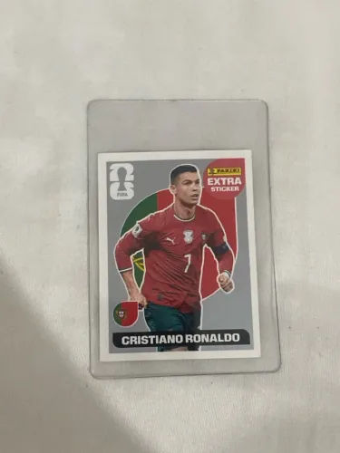 Extra sticker do Cristiano Ronaldo de prata