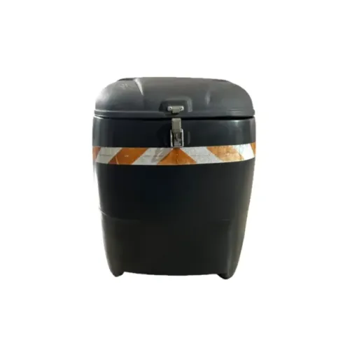 Baú Para Moto 110l Preto Resiplastic + Colete De Brinde