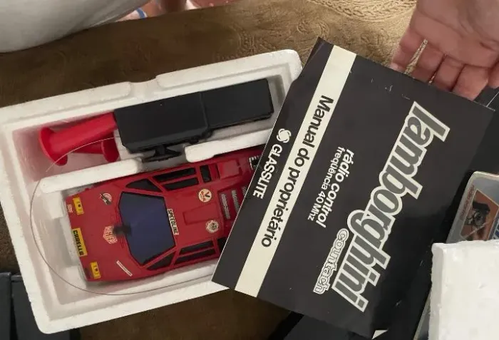 Carrinho antigo Lamborghini Glasslite - não aceito oferta