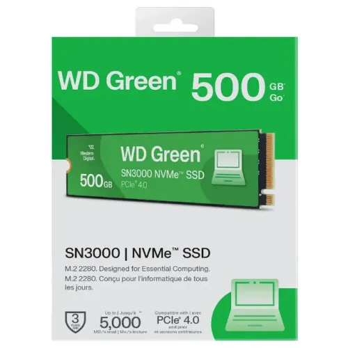 Ssd Western Digital 500gb Nvme, M.2 2280 - Leitura 50000 MB/s,  -Novo e lacrado -  WD 500 