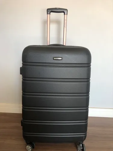 Mala rígida grande 32 kg com EXPANSÃO e rodas giro 360