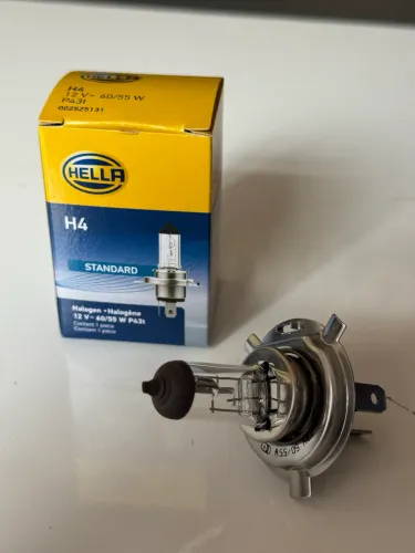 Lâmpada para farol automotivo H4 hella