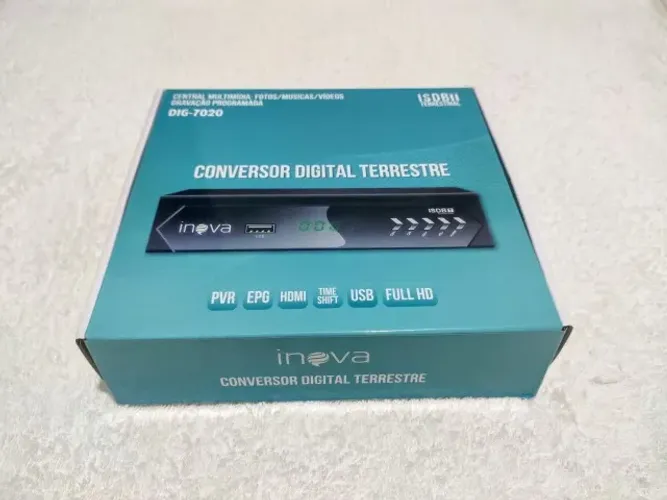 Conversor Digital Full HD Inova DIG-7020 NOVO na Caixa
