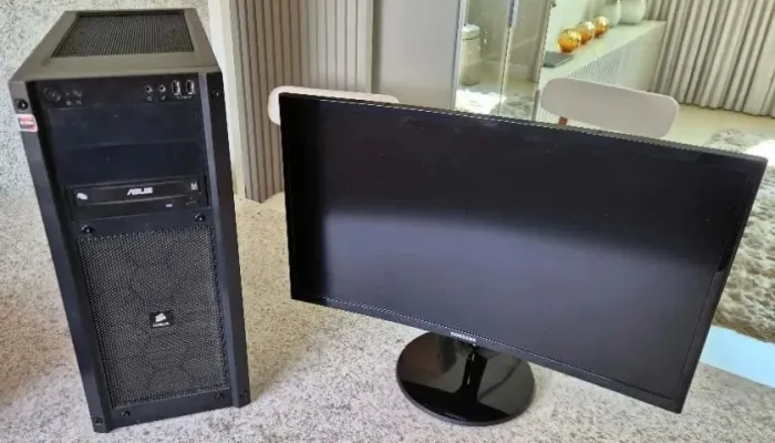 PC Completo Ryzen 7 | RX 570 4GB | 16GB RAM | SSD + HD | Monitor Curvo 24" Samsung