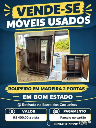 ROUPEIRO EM MADEIRA ANTIGO