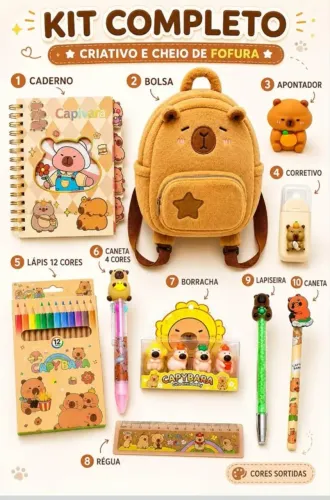 Kit escolar completo