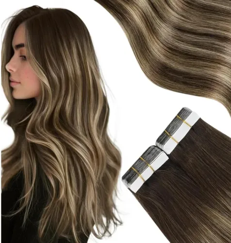Aplique de cabelo em fita