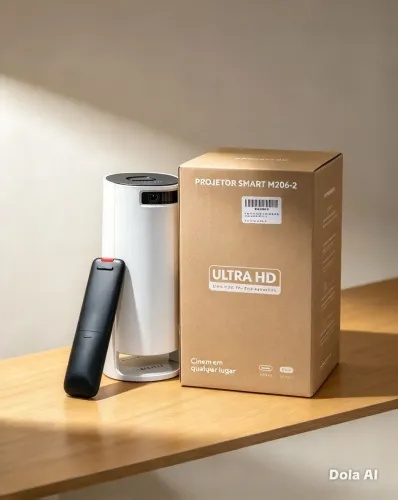 Projetor hy 300 consegue imagens até 4k? 10 dias de uso só (novo)