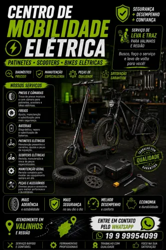 Conserto e Manutenção de Patinetes e Scooters Elétricas