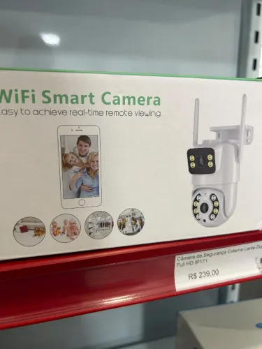 Câmera Lente Dupla Full HD Prova d'água com app