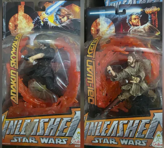 Obi wan x Anakin Star Wars unleashed figure estatueta raros