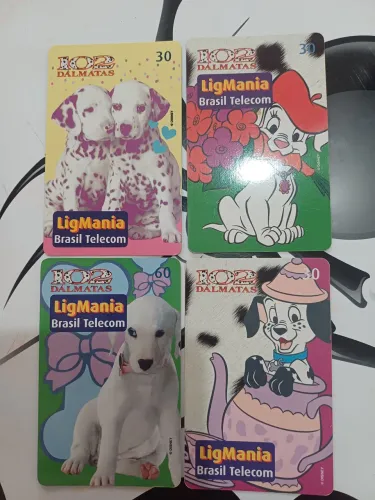 Coleção cartoes Telefônicos sem uso 102 dalmatas