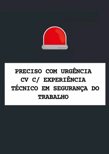 TÉCNICO DE SEGURANÇA DO TRABALHO