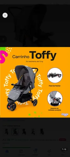 Carrinho de Bebê Cosco Kids