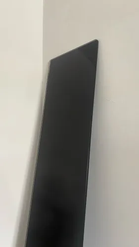 Aparador vidro preto 2 metrosx0,30x10mm