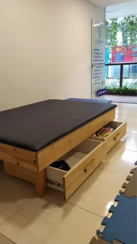 Tablado fisioterapia madeira 
