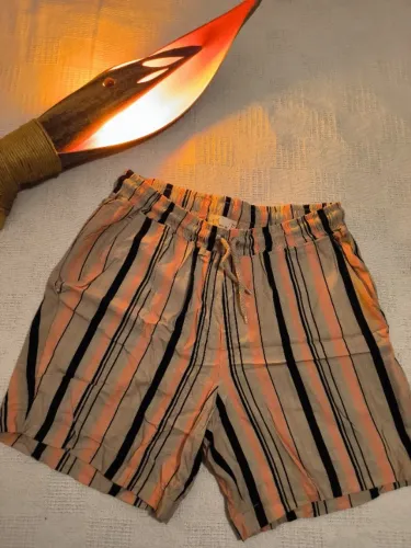 short pool listrado masculino p