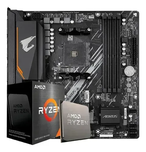 Kit B550m Aorus Elite + Ryzen 5 5600 AM4