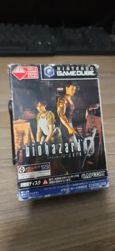 Biohazard 0 Zero Resident Evil Japonês Gamecube Game Cube Original CIB Completo com Luva