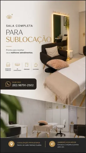Sala completa para sublocação no Cristo Redentor João Pessoa/PB