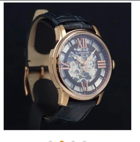Relógio  Thomas Earnshaw Automático Skeleton Rose Gold - Imponente
