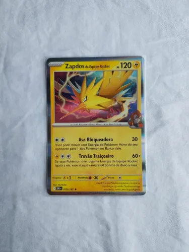 Cartas Pokémon: Dois Zapdos raros !!!