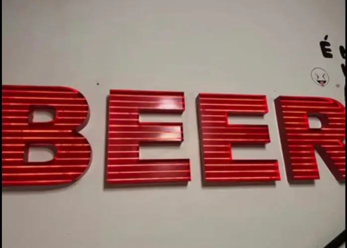 Letreiro beer 