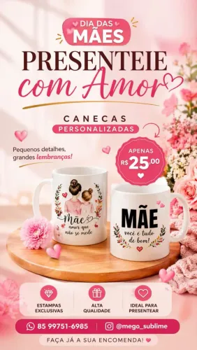 Brindes personalizados, canecas azulejo 