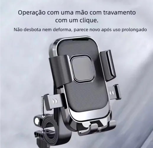 Suporte Navegação Ciclismo Moto - Universal Celular, Anti-Vibração