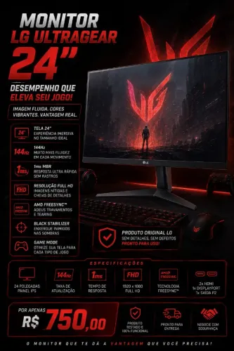 Monitor LG ultragear 24"