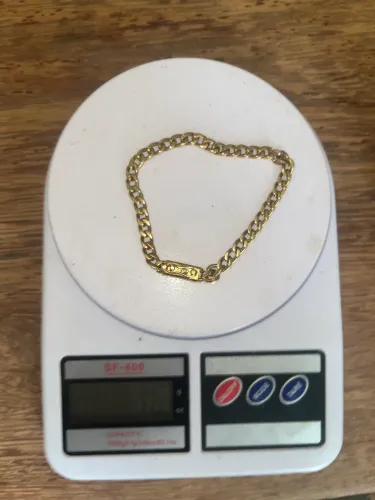 Pulseira Ouro 24k Maciço 16g Grumet