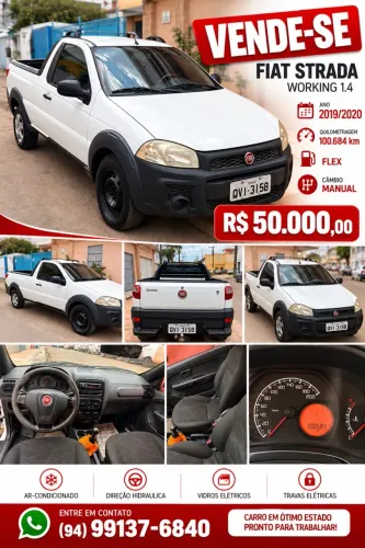 Fiat Strada Working Hard 1.4 Fire Flex 8V CS 2020