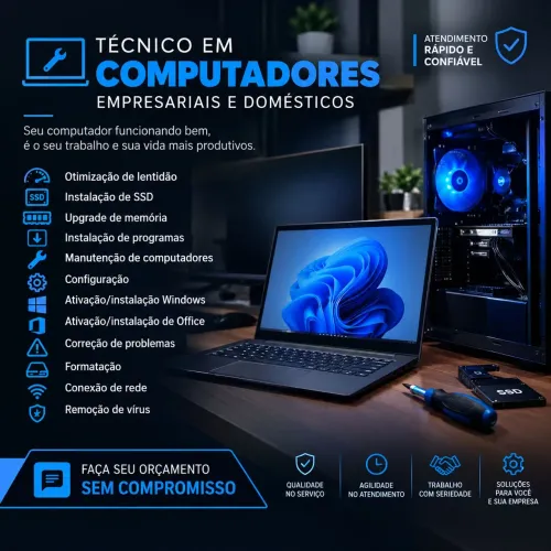 Assistência Técnica em Computadores | Residencial e Empresarial<br>