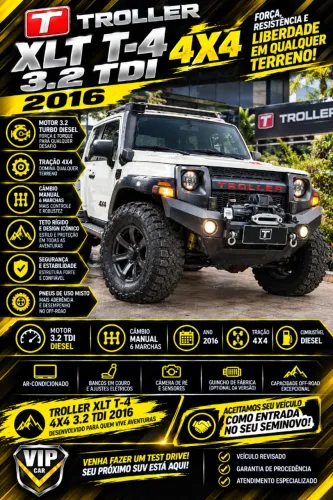 Troller T-4 4X4 3.2 20V TDI Cap. Rígida Diesel 2016