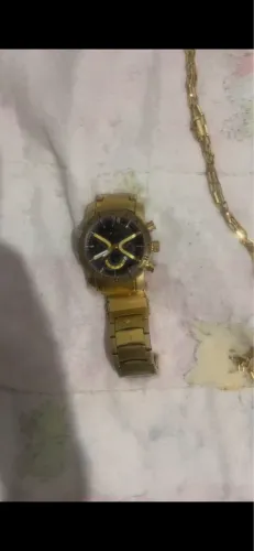 Conjunto relógio e corrente 
