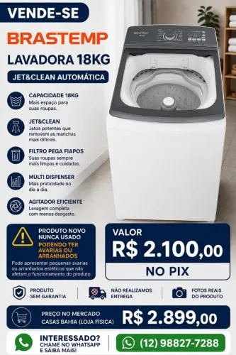 Maquina de Lavar Brastemp 18 kg