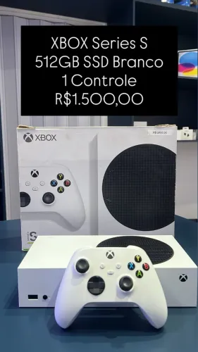 Seminovo: Xbox Series S 512GB SSD / Branco / 1 Controle - Loja Fisica