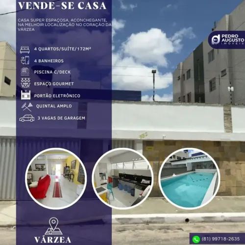 Casa: 172m², 4 Qts, suíte, reformada, com piscina, 3 vagas de garagem na Cidade Universitá