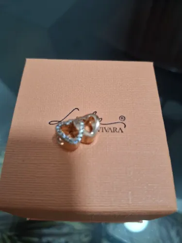 Berloque espaçador vivara original em prata 925 e ouro rosé