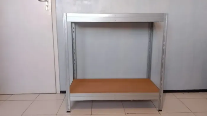 Estante de Aço e madeira MDF