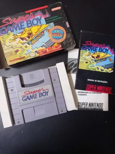 Super game boy super Nintendo na caixa com manual 