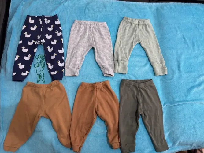 Kit 6 calças bebê tamanho P