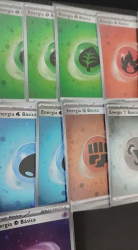 Energias foils da Coleção 151 cartas Pokémon tcg