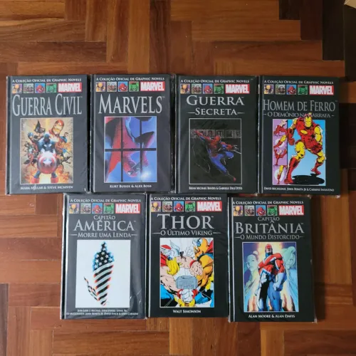 Lote com 7 volumes Salvat Capa preta (7 edições)