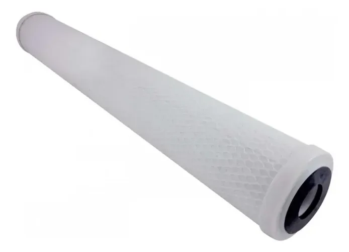 refil elemento filtrante carbon block 20" 10 micra vazão 200l/hcto20