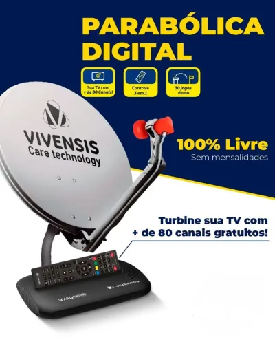 Nova Antena parabólica digital 