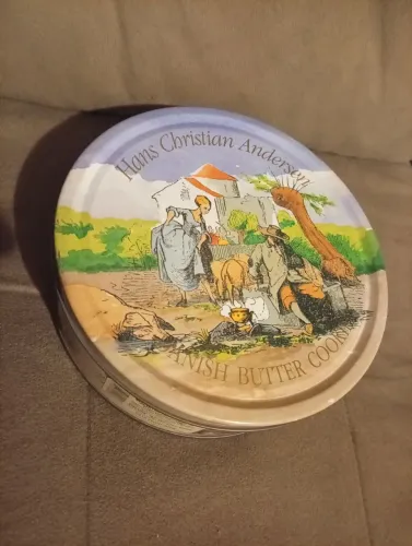 Antiga Lata de Biscoito coleção Hans Christian Andersen