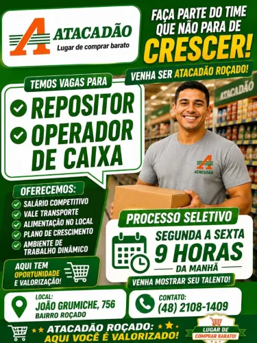 Vaga Repositor de Loja 