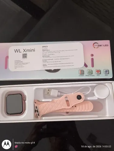 Relógio smart watch digital mini amoled